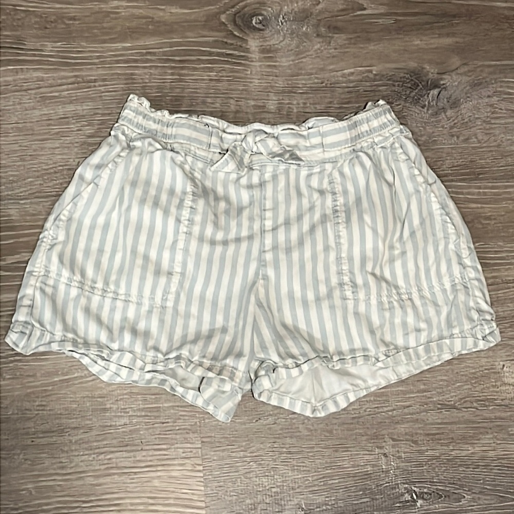 Kids Gap Pull On Cotton Blend Stripe Shorts